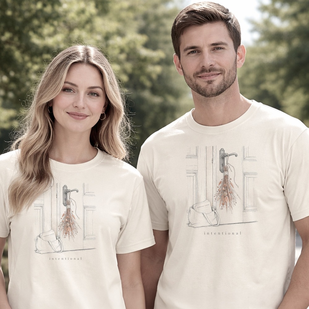 Intentional Marriage License Botanical Bundle Tee